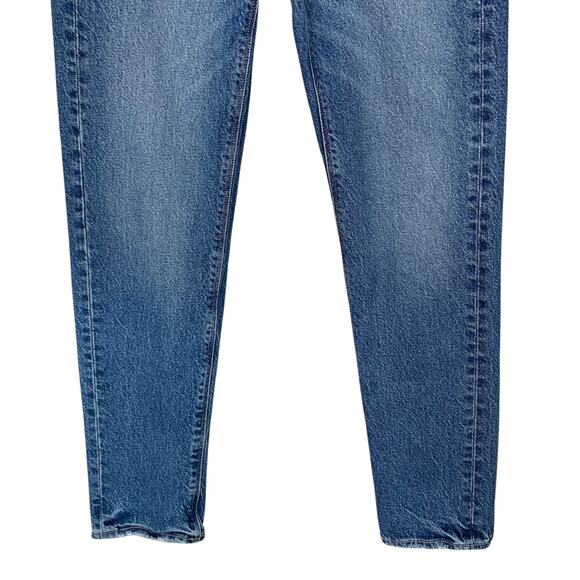 American Eagle Super High Rise Straight Jeans Distressed Denim Women's 0 - Picture 4 of 12